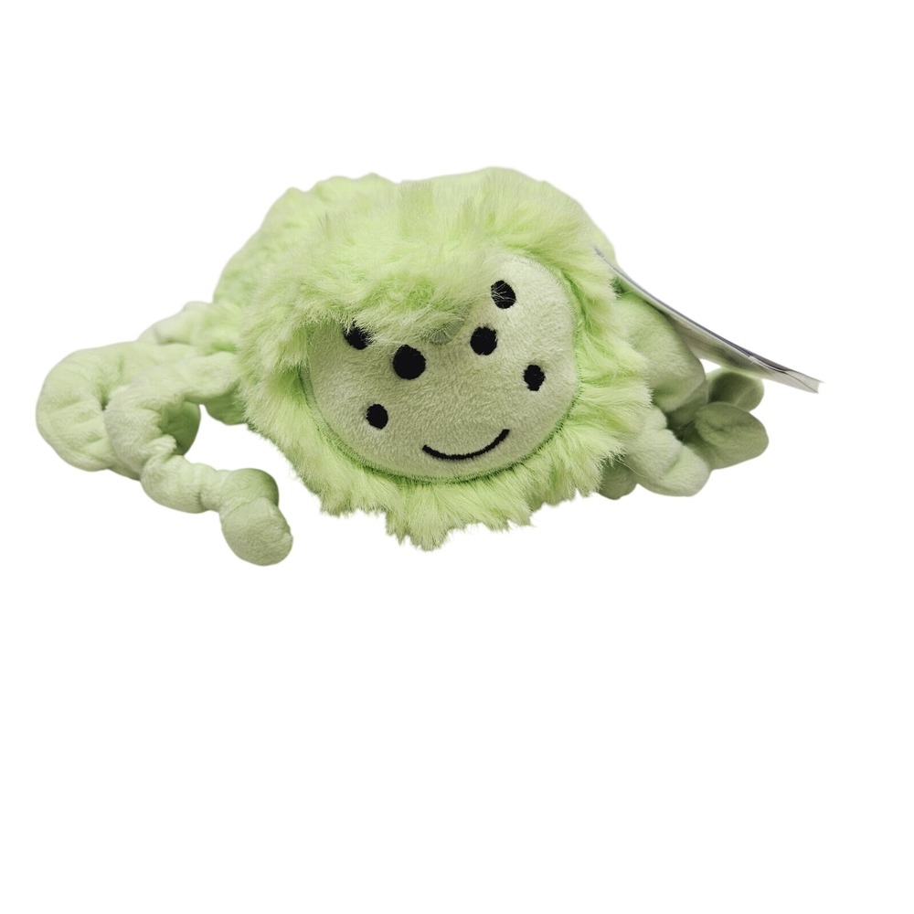 Slumberkins Plush Spider‎ Stuffed Animal Toy Soft Eight Legs Green Black 5"